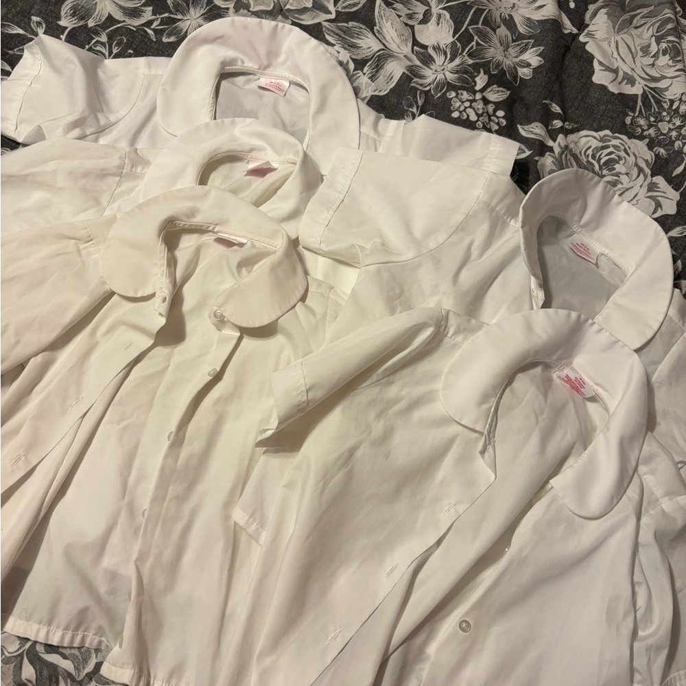 Flynn o’hara peterpan collar girls softsleeve shirts